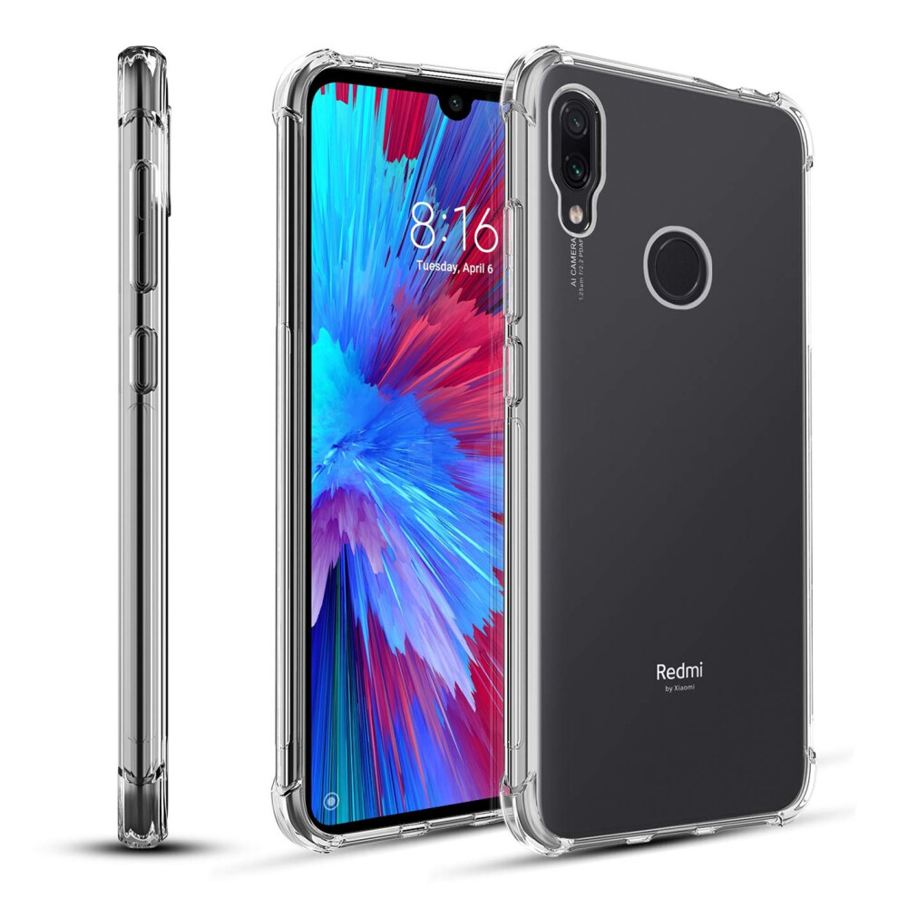 Case Clear Slim Tpu Cover With Reinforced Corner Protection Transparent Shockproof Design For Redmi Note 7 9092120816532