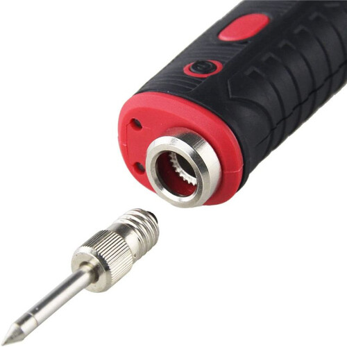 4X USB Soldering Iron  E10 Interface Battery Soldering Iron  Threaded Soldering Iron (Pointed)