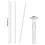 96 Pieces Carpenter Pencil Lead Refills 2.8 mm White, Solid Mechanical Carpenters Pencils Refill Replacement 7