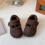 Girls' Winter Lined Sneakers Warm Soft Sole 23 4
