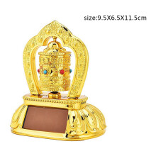 2X Solar Prayer Wheel, Car Prayer Wheel Solar Power Tibetan Buddhist Prayer Wheel Car Decoration