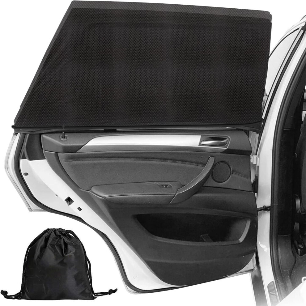 2 Pack Stretch Fit Car Window Sun Shades for Baby Compatible with BMW 2 Series Gran Coupe F44 20202024 UV Protection Mesh