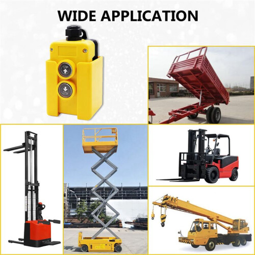 4X Dump Trailer Remote Control  12V   Down Control  Hydraulic Pump Power Acting Lift Unloading Truck 2