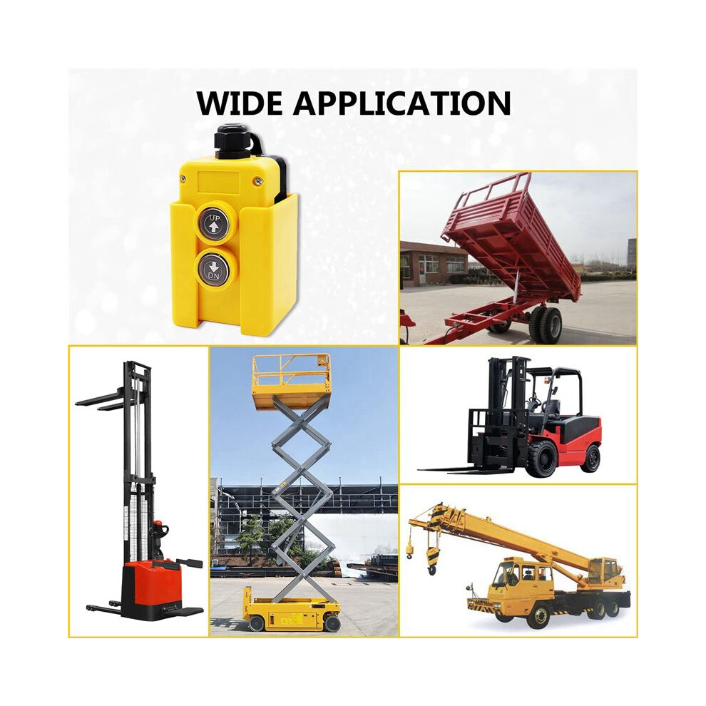 4X Dump Trailer Remote Control 12V Down Control Hydraulic Pump Power Acting Lift Unloading Truck 6032950692923