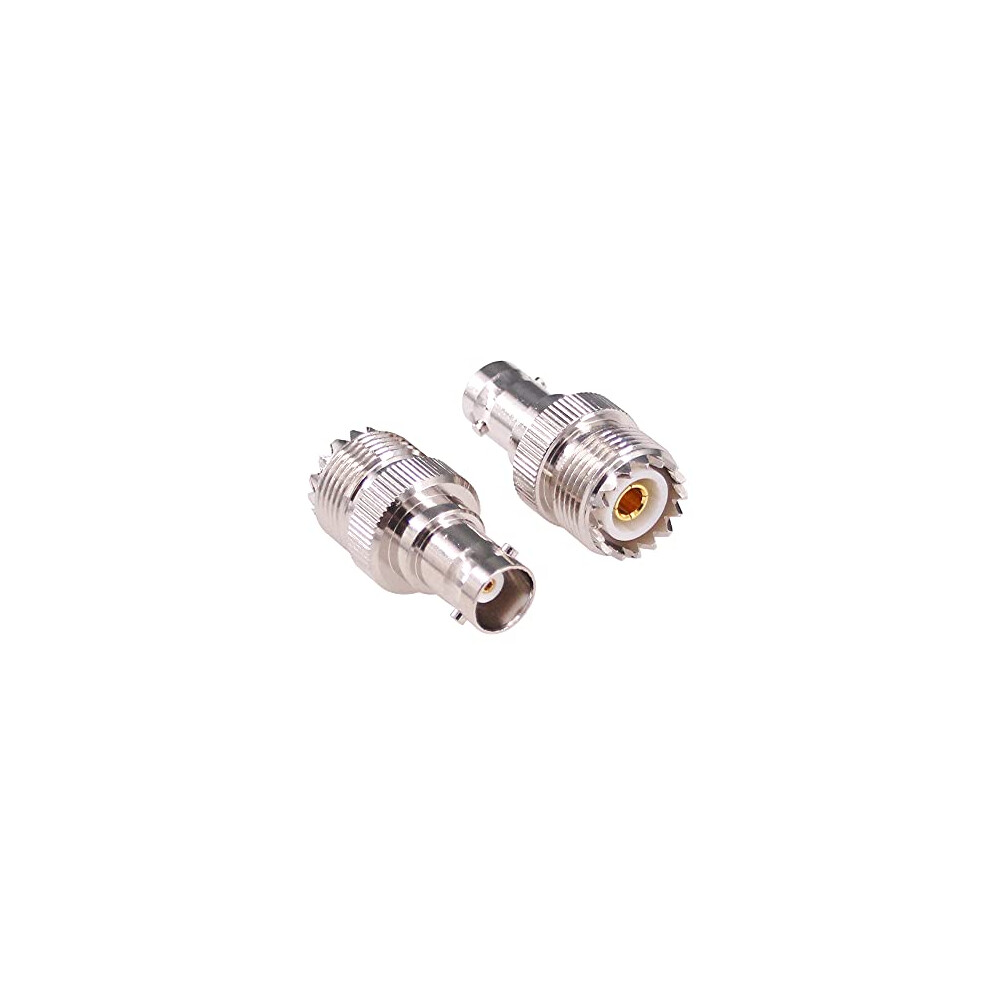2 Pack Bnc Female To Uhf Female So239 Rf Coax Adapter, Stable Signal Transfer, 50ÂOhm Impedance Match 9073542737629