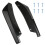 2PCS Universal Rear Bumper Diffuser Spoiler Kit, ImpactResistant PP Protector, Black 1