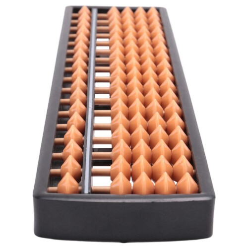 20X Plastic Abacus Arithmetic Abacus Kids Calculation Tool 17 Digits 1