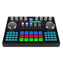 2X K1 Computer Phone Voice Changer HIFI Live Sound Card Mixer Board Streaming Audio 5.0 Universal