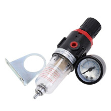 2X Air Filter Pressure Regulator 1/4 Inch AFR2000 Water Separator Air Tool Compressor Filter with 10MM Connector