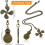 16Pcs Ceiling Fan Pull Chain Set,Bulb and Fan Pattern Pull Chain Extension Fan Pull Chain Pendant 12 Inch Antique Bronze 7