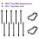 (50 Pack)  Pen Tips/Nibs for  2 Stylus Pen Replacement Nibs/Tips Soft (Black) 2