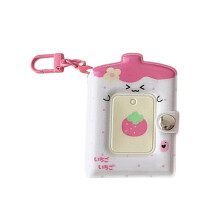 2 Zoll Mini-Fotoalbum mit Keychian Kleines-Weiß