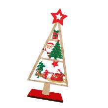 Handcrafted Wooden Christmas Tree Decoration Festival-Style 1