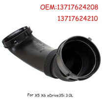 2X Nuovo Tubo di Aspirazione Aria Cleaner Tubo Condotto per X5 11-13 X6 08-14 XDrive35I 3.0L Turbo 13717624210 13717624208