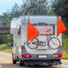 12Pc 18X18 Inch Mesh Safety Flags Orange Warning Flag Bungee Safety Flag Good Visibility Flag with Grommets