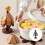 Holz-Weihnachtsbaum-Untersetzer-Set,-ae 4 Scheiben 4
