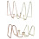 4Pcs Photo Frame Bookshelf Storage Rack Iron Bracket Book Display Rack Decorative Plate Rack Bracket Art Display Rack 1