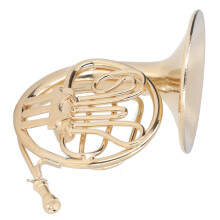 Miniaturisiertes Messing-French-Horn-Modell Puppenhausdekoration Geschenk