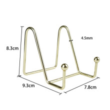 4Pcs Photo Frame Bookshelf Storage Rack Iron Bracket Book Display Rack Decorative Plate Rack Bracket Art Display Rack
