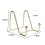 4Pcs Photo Frame Bookshelf Storage Rack Iron Bracket Book Display Rack Decorative Plate Rack Bracket Art Display Rack 5