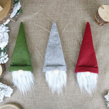 Gnomos de Navidad Tapa de Botella de Vino Tapa de TapóN de Botella de ChampáN Adornos de MuñEcas Sin Rostro de Navidad Decoraciones