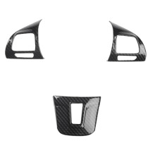 3st Kolfiber Rattbrytare Kåpa Knapp Panel Trim för  6 MK6 2008-2012