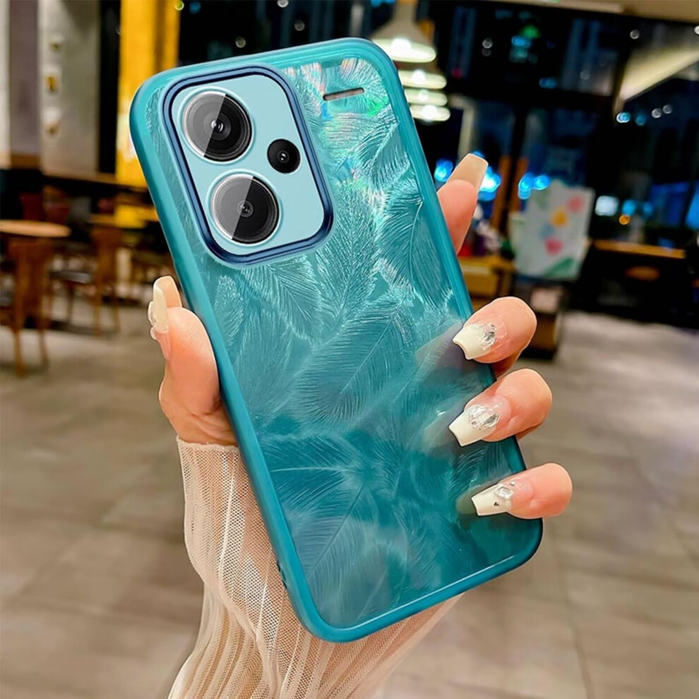 Glitter Tpu Case With Holographic Bling And Lens Protector For Xiaomi Redmi Note 13 Pro Plus 5G Blue 9771547077961