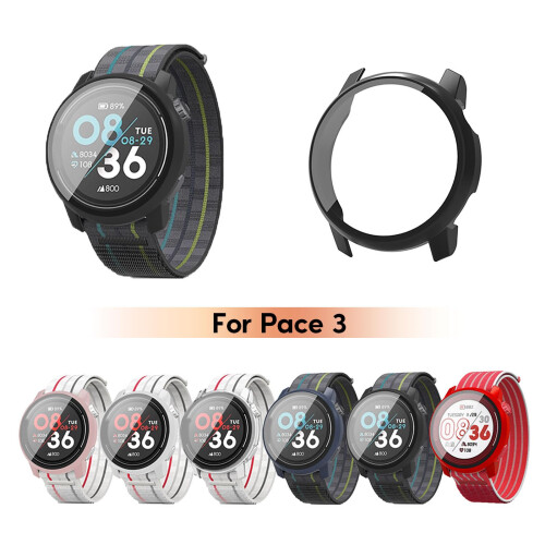 Smartwatch Case with Tempered Glass Screen Protector, Shockproof Hard PC 3 Pack, Scratch Resistant 1