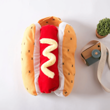 Hot-Dog-Hundekostüm, Hot-Dog-Cosplay-Kostüme für Haustiere, warme Winterkleidung für kleine Hunde, Katzen und Haustiere,
