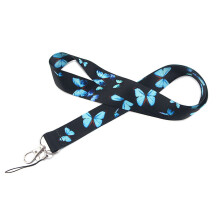 2Pcs Monarch Butterfly Mobile Phone Lanyard ID Card U Disk Camera Tag Hanging Neck Key Chain Jewelry Lanyard