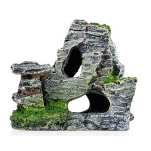 Klättertillbehör för Husdjur Hartsdekorationer Akvarium Trädgårdstillbehör Harts Rockery Fish Tank Akvarium Dekoration B