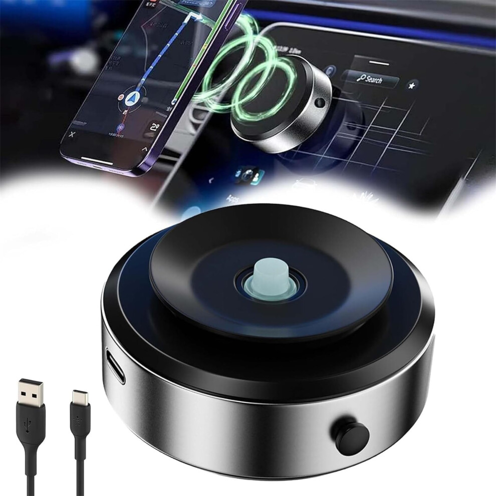 Magnetic Car Phone Holder With Secure Suction Mount, 360 Rotating Magnetic Phone Mount For Dashboard, Black 9092120818024