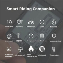 Waterdichte Fietssnelheidsmeter met Achtergrondverlichting, Multifunctionele Racefietssnelheidsmeter met Touchscreen