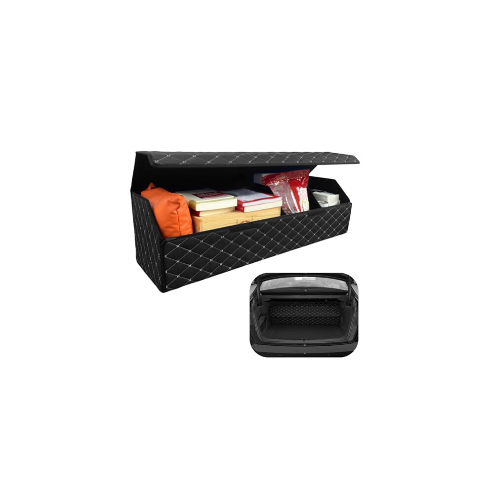 Leather Car Trunk Organizer For Ford Sedan Police Interceptor 20062011, Multicompartment Storage Box 9330225107408