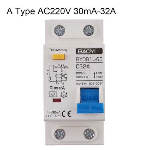 Interruttore differenziale Kairuite MCB RCCB RCD Tipo A/AC RCBO DPNL 1