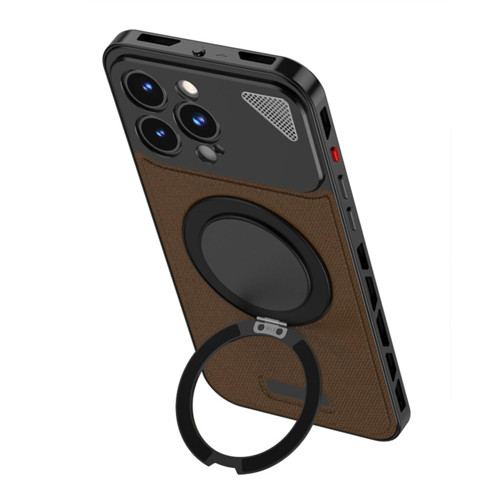 Case For Iphone 16 Pro Max Aluminum Alloy Metal Antifall Shockproof Cover Slim Matte Finish Black 9771547078593