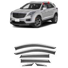 4Pcs Window Visors Rain Guards for Cadillac XT5 20162020, TapeOn Deflectors AllWeather Protection