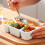 Wheat Straw Bento Box 4-Compartment Reusable Lunch Container 6