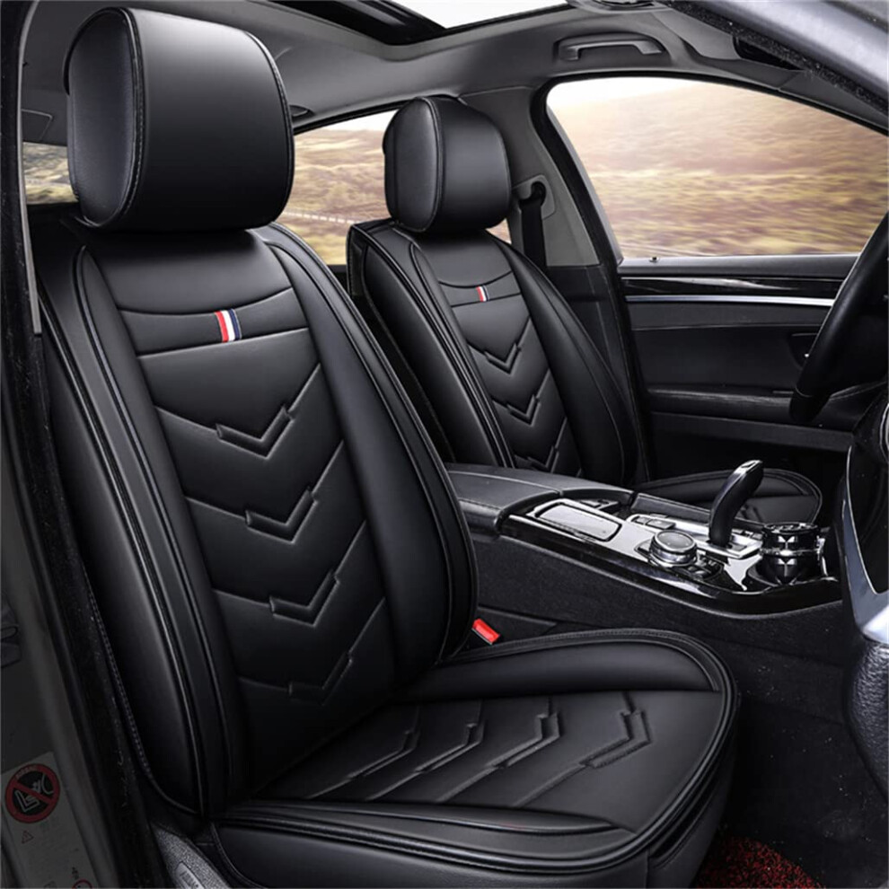 Seat Covers For Corvette C7 20132019 Waterproof Pu Leather, Easy Clean Seat Protectors For Chevy Corvette Stingray Black 9092120221299