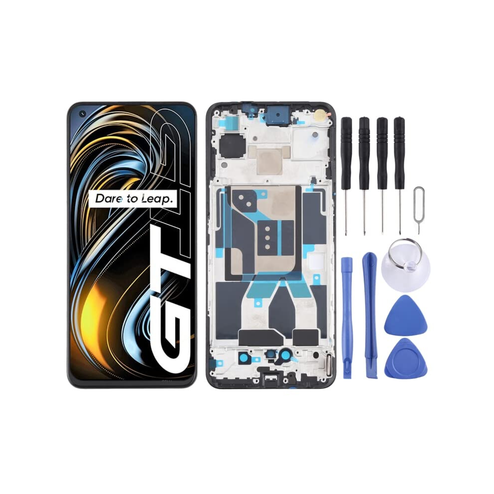 Lcd Screen Replacement Full Assembly With Frame And Touch Digitizer For Oppo Realme Gt 5G Rmx2202 9771547078821