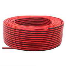 Cavo a 2 Pin 100M 22AWG Cavo di Prolunga 12V/24V Rosso e Nero Cavo di Alimentazione a Barra Luminosa a LED a 2 Fili Intrecciato in Rame Stagnato