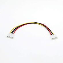 30cm Power Extension Cable 4 Pin LP4 Male to Male Adapter for Molex PC Hard Drive and Fan