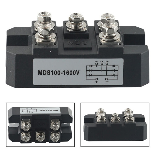 MDS-100A1600V5ΑκροδέκτεςΤριφασικός ανορθωτής διόδου πλήρους διόδου για AC/DC 1