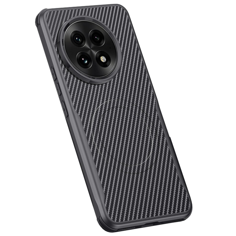 Case For Oneplus 13 Carbon Fiber Texture Shockproof Slim Cover With Camera Protection And Antifingerprint Black 9771547079095