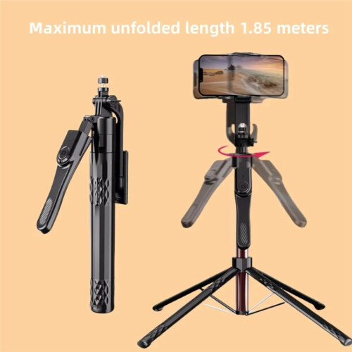 1.85m Selfie Stick Tripod for  16 15 14 13 Pro Max Android Phone with Remote Control Panoramic   Holder 1
