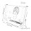 Laptop Screen Magnifier with Wide Screen View, Foldable Stand, Adjustable White Computer Enlarger 2
