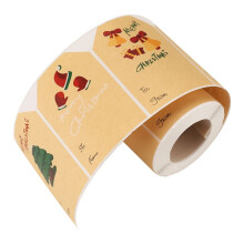 Christmas Tags Stickers, Christmas Gift Tags Stickers, 250Pcs/roll Christmas Gift Tags Holiday Present Stickers,6 Style