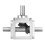 90Degree Right Angle Bevel 1:1 Forward Double Output Shaft 1 Module 20 Teeth Bevel Gear Aluminum Frame Simple DIY Module 2