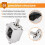 90Degree Right Angle Bevel 1:1 Forward Double Output Shaft 1 Module 20 Teeth Bevel Gear Aluminum Frame Simple DIY Module 8