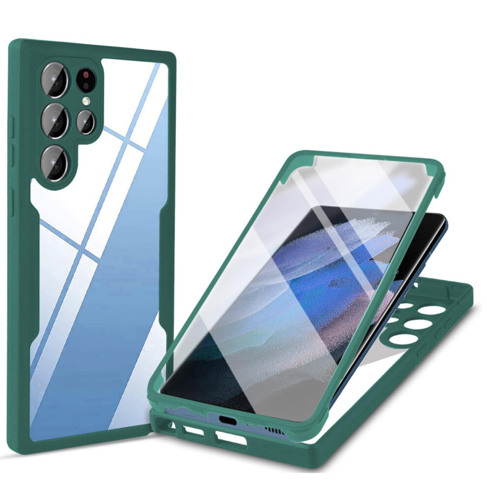 Shockproof Tpu Case With Raised Camera Guard And Slim Protective Design For Samsung Galaxy S25 Ultra Green 9092120818871